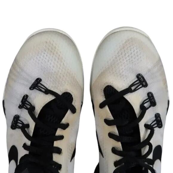 Nike Shoes Mens 5 Athletic Trainers Hyperchase TB Sneaker Basketball White Black - Picture 8 of 13